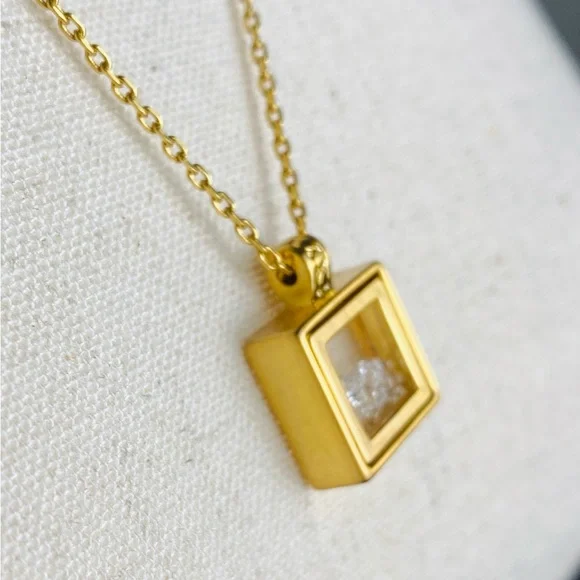 Brighton Swarovski Crystal Meridian Zenith Shaker Necklace Gold Tone - Picture 6 of 7